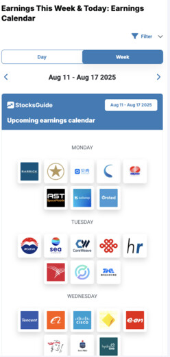 Earnings Calendar